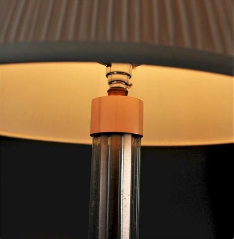 Art Deco Floor Lamp With Glass Rod Stem Art Furniture