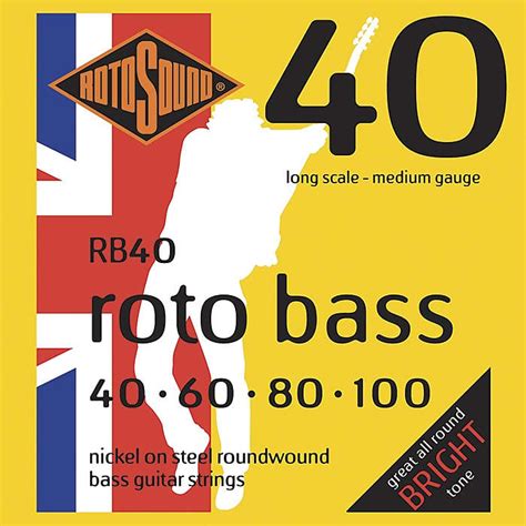 Rotosound Rb40 Roto Bass Long Scale Medium 40 100 Reverb France