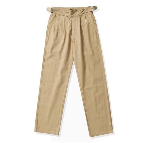 British Gurkha Casual Pants Men Khaki Loose Trousers Mid Bermuda Pants