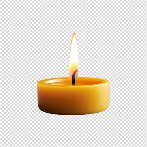 Premium PSD Candle Isolated On White