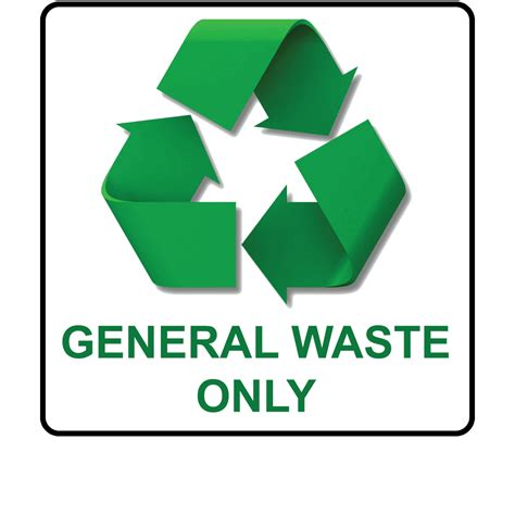 Buy Recycle General Waste Only Labels Recycling Labels