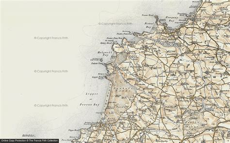 Historic Ordnance Survey Map Of Holywell 1900