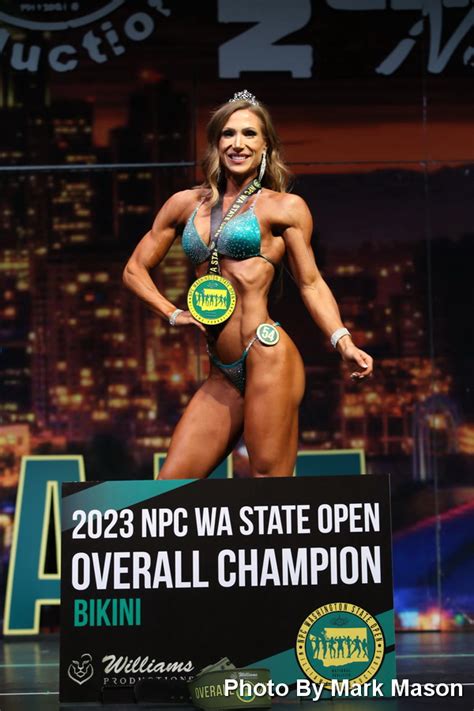 Kelsie Woodhouse 2023 NPC WA State Open Bikini Champion WA State