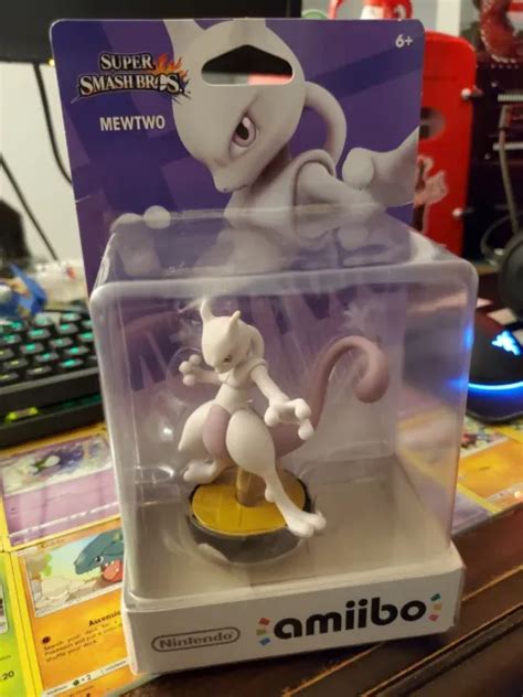 NEW AMIIBO MEWTWO Pokemon Super Smash Brothers Switch 3DS Nintendo 1st