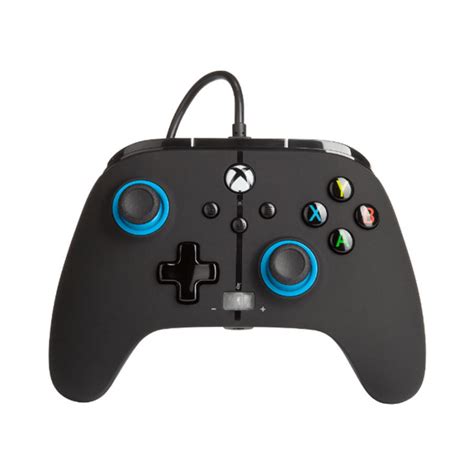 Mando Con Cable Mejorado Power A Blue Hint Xbox Series X One Y Pc