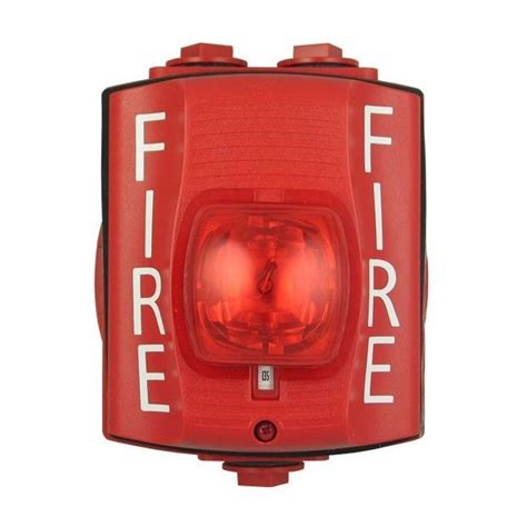 Csd Honeywell Fire Conventional Red Strobe With Weatherproof Back Box