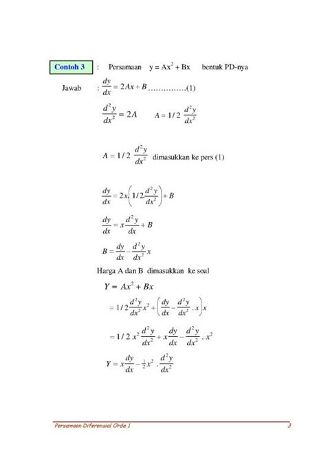 Persamaan Diferensial Pdf 54505 Persamaan Diferensial Orde 1