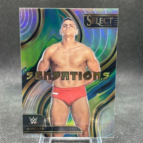 Gunther Panini Select Wwe Sensations Insert Silver Prizm Ebay