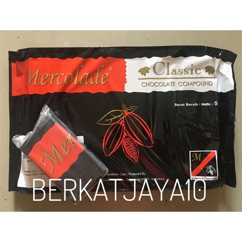 Jual Mercolade Classic Dark Repack Gr Chocolate Compound Coklat