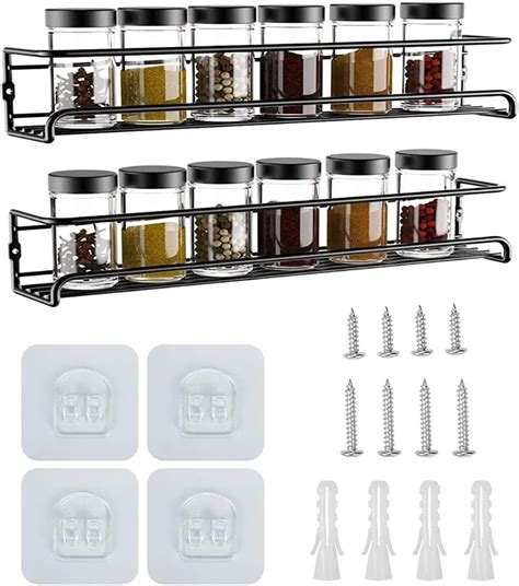 Yunnasi Porta Spezie Da Cucina Acciaio Inossidabile Set Di 2