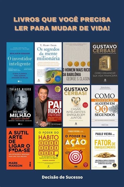 Livros Que V O Mudar Sua Vida Livros Livros De Neg Cios Livros