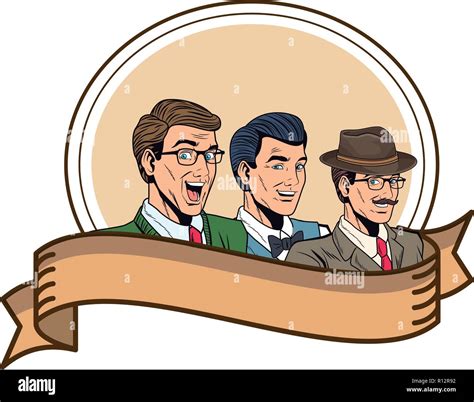 Pop Art Retro Men Stock Vector Image And Art Alamy