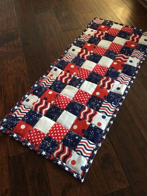 Quilted 4th Of July Table Runner 4thofjulycrafts Quilted Table