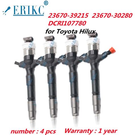 ERIKC 4 Adet Common Rail Dizel Enjekt R Memesi 23670 39215 DCRI107780