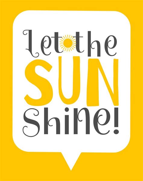 Let The Sun Shine Wall Art Poster 184251 Vector Art At Vecteezy