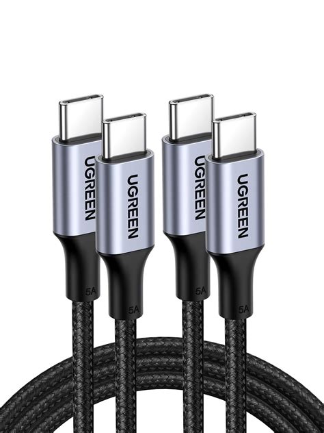 Ugreen W Usb C To Usb C Cable M Pd A Fast Charging Cord Type C