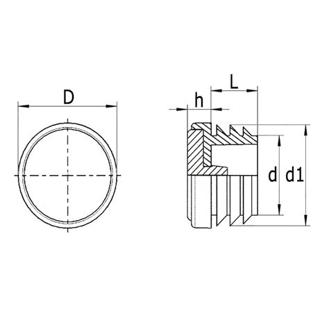 End Cap Inserts With Ptfe Teflon Pad For Round Tube Verpas Bv