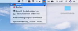 Mac Sprache ändern und Tastatur umstellen z B auf englisch