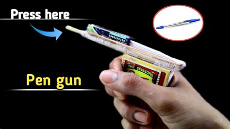 How To Make Powerful Pen Gun How To Make Pen Slingshot Youtube