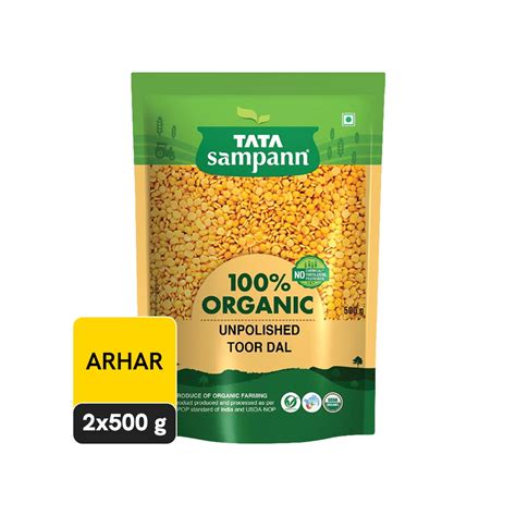 Tata Sampann Unpolished Organic Arhar Dal Pack Of Price Buy