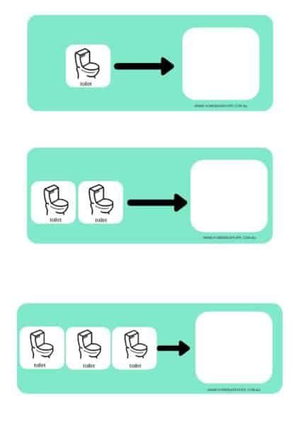 Toileting Visual Schedule Printable Templates