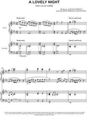 "A Lovely Night" Sheet Music - 9 Arrangements Available Instantly ...