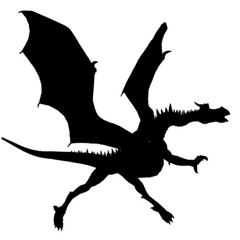 Edit free photo of Black,dragon,silhouette,white,background - needpix.com