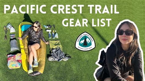 Pacific Crest Trail Gear List Youtube