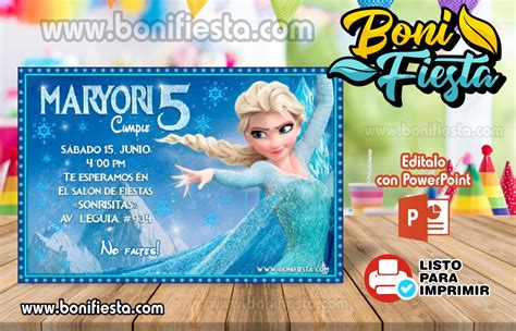 Invitacion Frozen