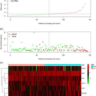 Development Of The Prognostic Index Based On Irgs A Rank Of