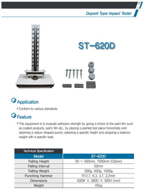 Dupont Type Impact Tester