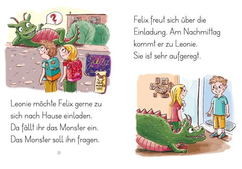 LESEZUG 1 Klasse Leonie Und Das Mutmach Monster Kinderbuch Und