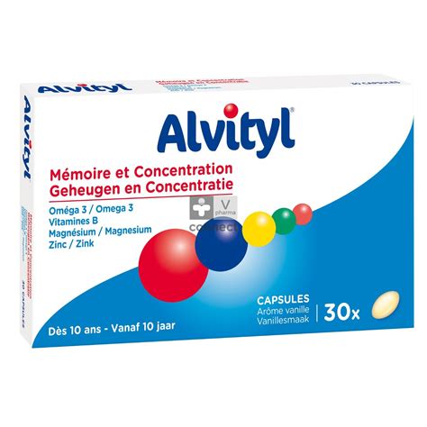 Alvityl Mémoireconcentration 30 Capsules