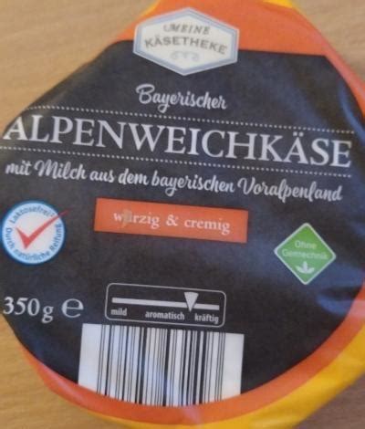 Bayerischer Alpenweichkäse Meine Käsetheke kalorie kJ a nutriční