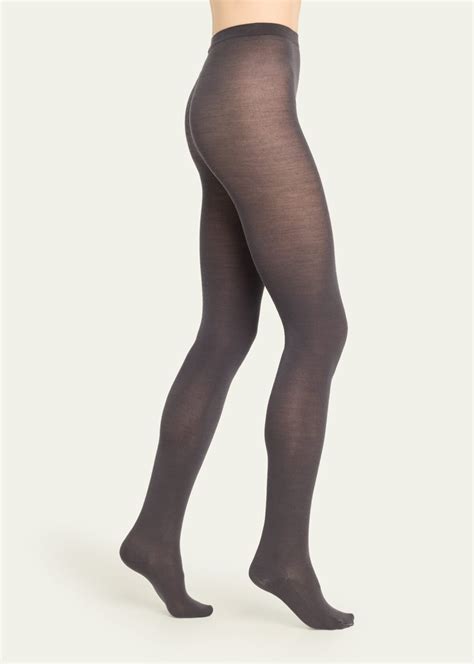 Wolford Merino Wool Tights Anthracite Editorialist