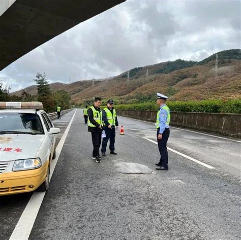 平安春运 交警同行 小磨高速交巡警 “一路三方”联合排查道路交通安全隐患 施工 辖区 路段