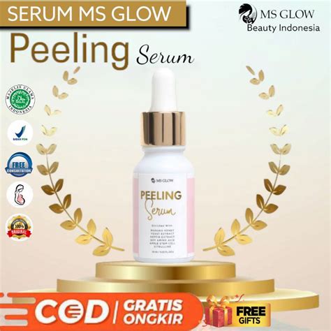 Jual Peeling Serum Ms Glow Original Peeling Produk Eksfoliasi Wajah