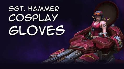 Sgt Hammer Cosplay Costumes Gloves For Heroes Of The Storm Fans