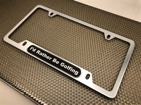 Car Narrow Top Anodized Aluminum License Plate Frames Best For The