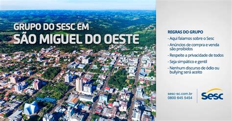 Sesc Sao Miguel Do Oeste - Grupo do Sesc em São Miguel do Oeste | Facebook