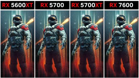 Starfield Rx 5600 Xt Vs Rx 5700 Vs Rx 5700 Xt Vs Rx 7600 2023 Youtube