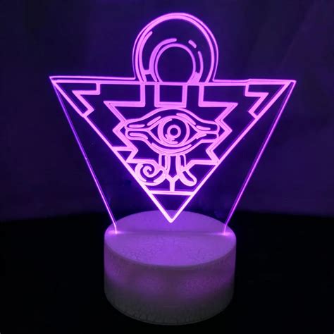 Yu GI Oh Duel Monsters 3d Night Lights Millennium Illusión Visual LED