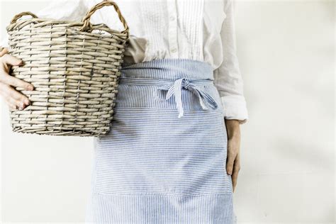 How To Upcycle A Mens Dress Shirt Into An Apron She Holds Dearly