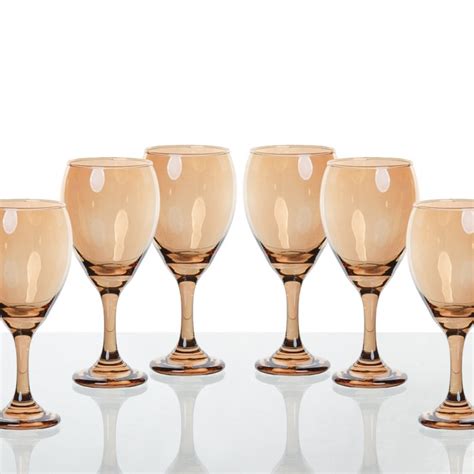 Ensemble De Coupes En Verre Dor Th