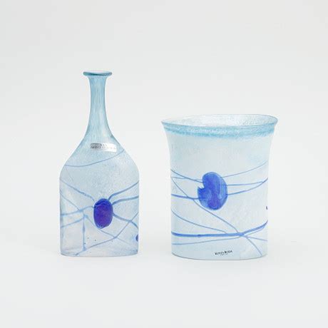 Bertil Vallien Vas Samt Flaska Glas Artist Collection Boda Och