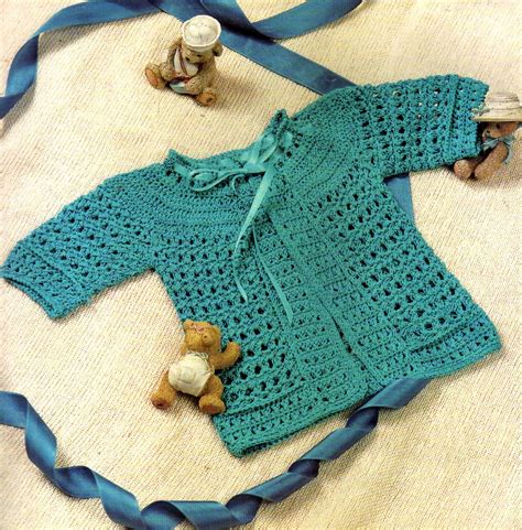 Tejidos Artesanales En Crochet Saquito Para Bebe Tejido En Crochet 0