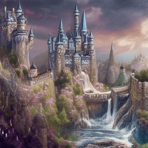 Fantasy Castle Diamond Painting · Creative Fabrica