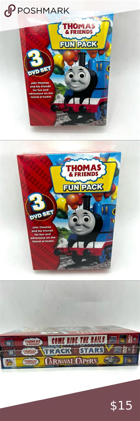 Thomas And Friends Fun Pack 3 Dvd Set 2009 Carnival Capers Track Stars