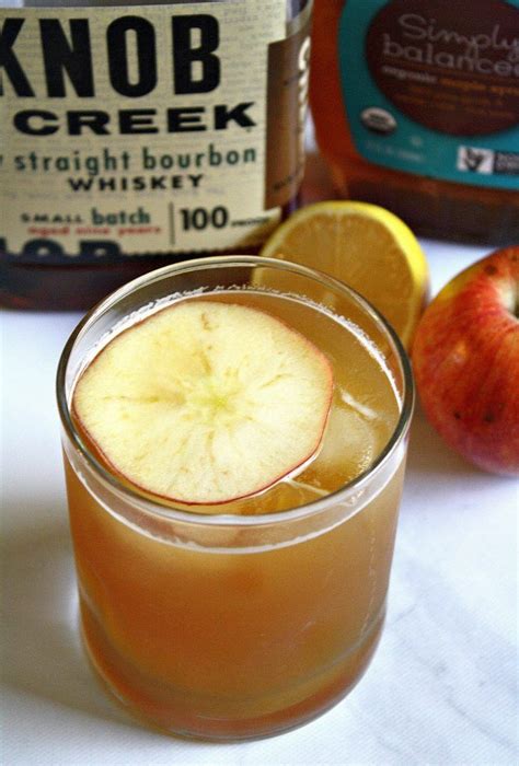 Maple Bourbon Apple Cider Cocktail Recipe Bourbon Apple Cider Apple Cider Cocktail Baked