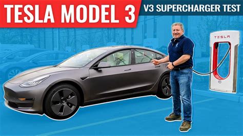 Tesla Model 3 V3 Supercharger Test How Long Does It Take To Charge